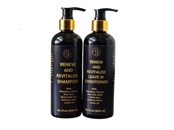 Natural Shampoo and Leave-in conditioner for hair growth